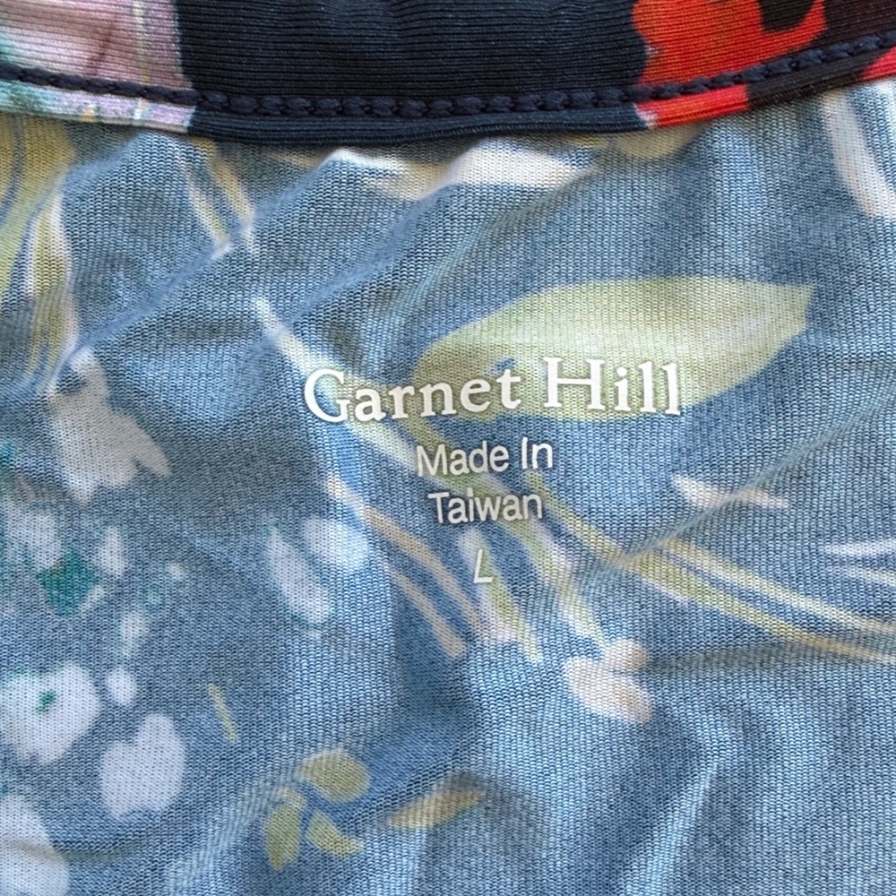 Garnet Hill Sunshirt -  Floral Long Sleeve - NWOT - Picture 2 of 2